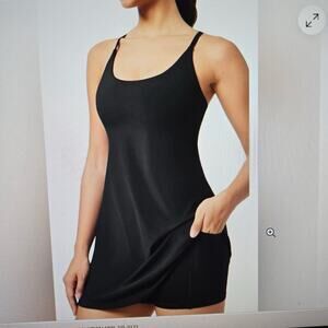 NWT IUGA Women's Tennis skort Dress Athletic Adjustable straps self-bra Medium